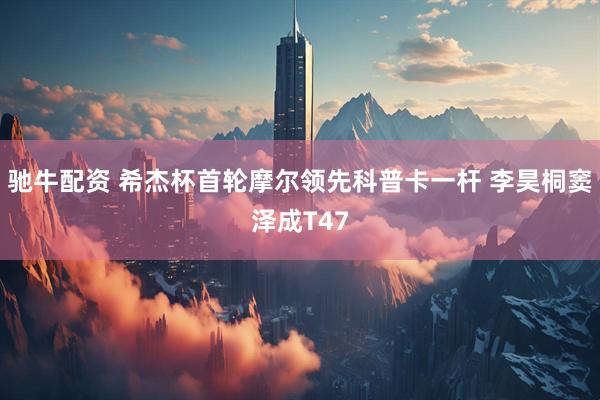 驰牛配资 希杰杯首轮摩尔领先科普卡一杆 李昊桐窦泽成T47