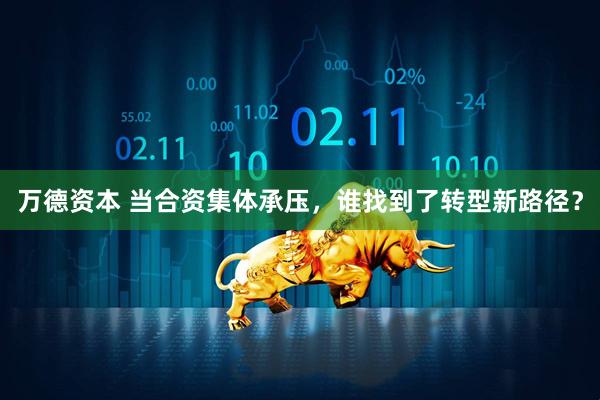 万德资本 当合资集体承压，谁找到了转型新路径？